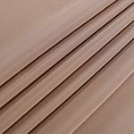 Honey brown crêpe de chine fabric in pure silk | new tess