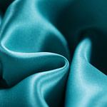 Tissu Couture Crêpe Satin Bleu hawaii en Soie