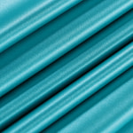 Tissu Couture Crêpe Satin Bleu hawaii en Soie