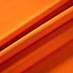 Pumpkin Orange Cotton, Silk Double Shantung Apparel Fabric