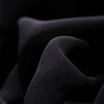 Black cady fabric in pure silk | new tess