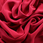 Tissu Couture Drap Rouge rubis en Soie