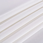 Ivory white cady fabric in pure silk | new tess