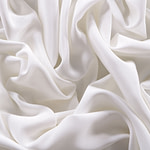 Ivory white cady fabric in pure silk | new tess