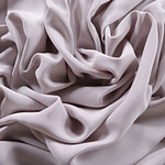 Tissu Couture Drap Argent rosée en Soie