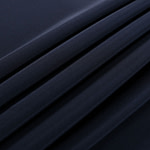 Navy blue cady fabric in pure silk | new tess