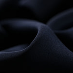 Navy blue cady fabric in pure silk | new tess