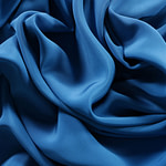 Tissu Couture Drap Bleu portofino en Soie