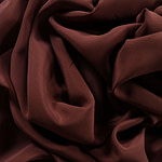 Tissu Couture Drap Marron noyer en Soie