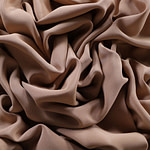 Tissu Couture Drap Marron miel en Soie