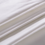 Ivory white pure silk duchesse fabric | new tess