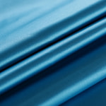 Turquoise blue pure silk duchesse fabric | new tess