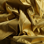 Gold yellow pure silk duchesse fabric | new tess