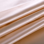 Tissu Couture Duchesse Rose poudre en Soie