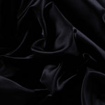 Ink blue pure silk duchesse fabric | new tess