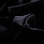 Ink blue pure silk duchesse fabric | new tess