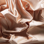 Biscuit Beige Silk Duchesse Apparel Fabric