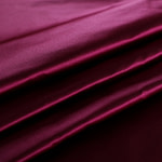 Burgundy red pure silk duchesse fabric | new tess