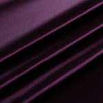 Aubergine purple pure silk duchesse fabric | new tess