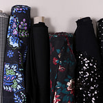 Fine black fabrics for high fashion and dressmaking | new tess
