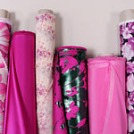 Chic fuchsia fabrics for dressmaking and fashion | new tess