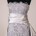 Tissu Couture Fleurs Dentelle et Broderie UN001243