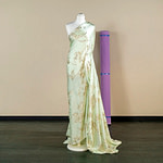 Floral silk jacquard fabric for evening gown | new tess