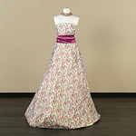 Floral silk georgette apparel fabric | new tess