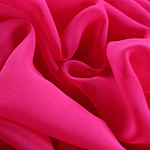 Tessuto Georgette Fuxia in seta per abbigliamento