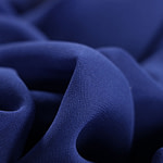Tessuto Georgette Zaffiro per Abbigliamento