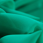 Bright green georgette silk fabric | new tess