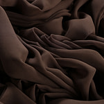 Bark brown georgette silk fabric | new tess