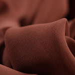 Walnut brown georgette silk fabric | new tess