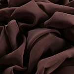 Dark brown georgette silk fabric | new tess