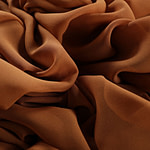 Caramel brown georgette silk fabric | new tess