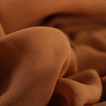 Caramel brown georgette silk fabric | new tess
