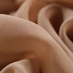 Honey brown georgette silk fabric | new tess