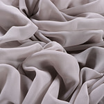 Steel silver georgette silk fabric | new tess