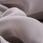 Steel silver georgette silk fabric | new tess