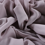 Silver silver georgette silk fabric | new tess