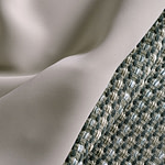 Grey boucle fabric and microfiber fabric | new tess