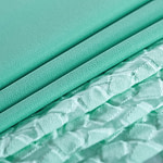 Tessuto Microfibra Crepe Menta per Abbigliamento
