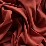 Brick brown linen blend fabric | new tess