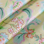 Tessuto Crepe Fiori Etnici ST000669 per Abbigliamento