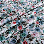 Flowers Print Apparel Fabric ST000717
