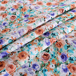 Tessuto Mussola Rose ST000719 per Abbigliamento