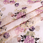 Tessuto Georgette Peonie ST000809 per Abbigliamento