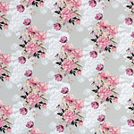 Flowers Print Apparel Fabric ST000812
