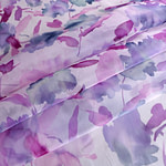Tessuto Organza Fiori Sfumati ST000851 per Abbigliamento
