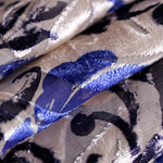 Flowers Print, Velvet Apparel Fabric ST000897